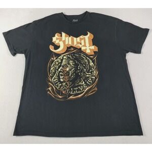 Ghost Shirt Mens 2XL Black Papa Emeritus IV Coin Graphic Tee Metal Band